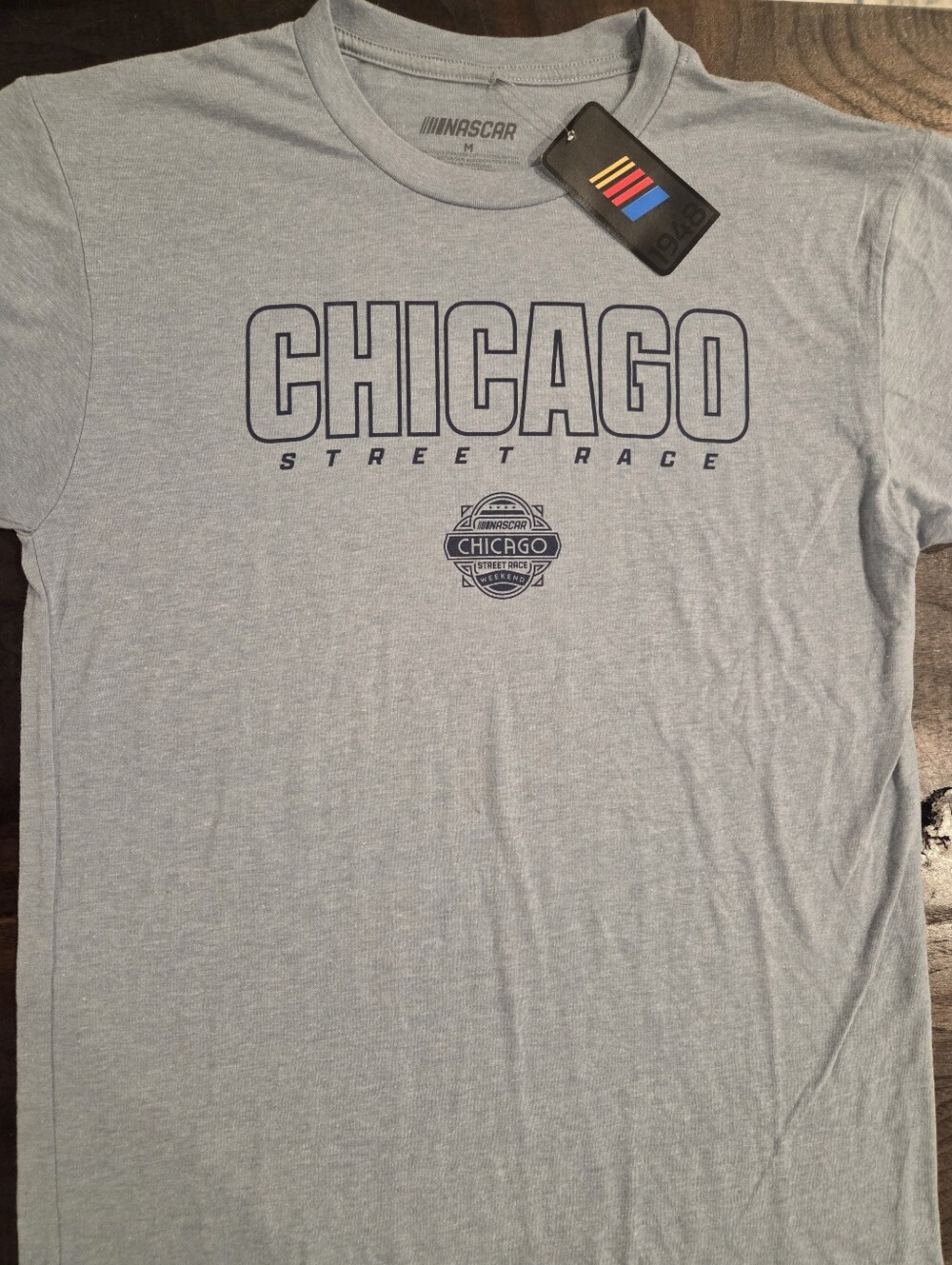 Nascar Chicago Sreet Race Tri-Blend T-Shirt Mens Size Med